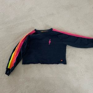 Aviator Nation Cropped Crew Neck